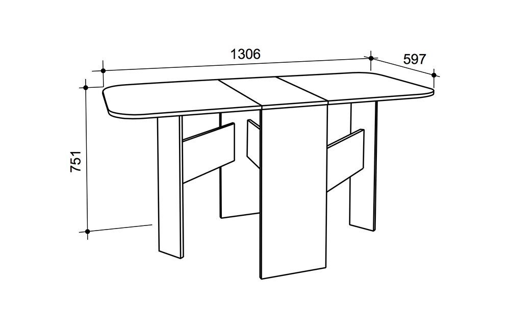 Стол книжка раскладной размеры